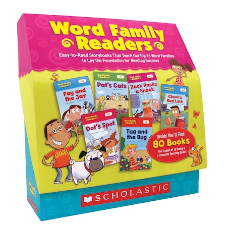 Scholastic Teaching Resources Word Family Readers Book Set, 16 Titles, PK5 9780545231480